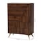 Baxton Studio Graceland Mid-Century Modern Transitional Walnut Brown Finished Wood 5-Drawer Storage Chest 236-13275-ZORO - alternate 7